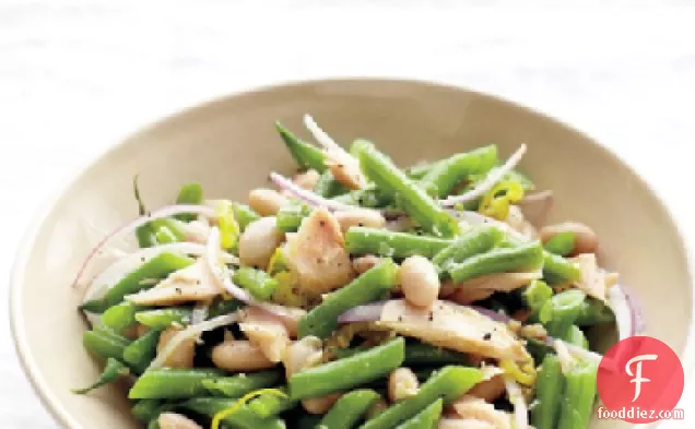 Green and White Bean Salad with Tuna