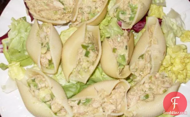Tuna and Avocado Shell Salad
