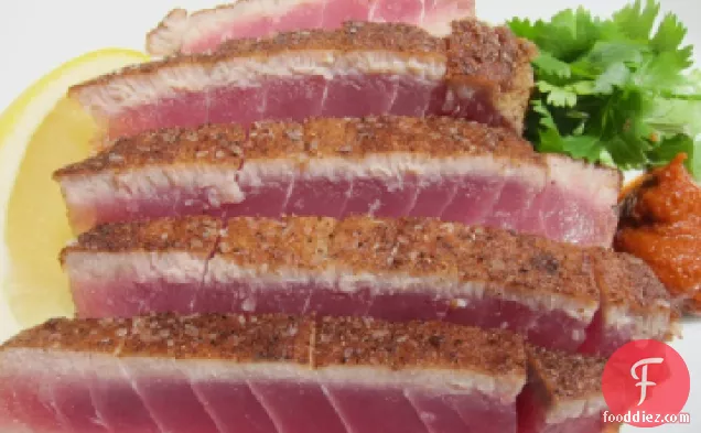 French in a Flash: Moroccan Spiced Seared Rare Tuna
