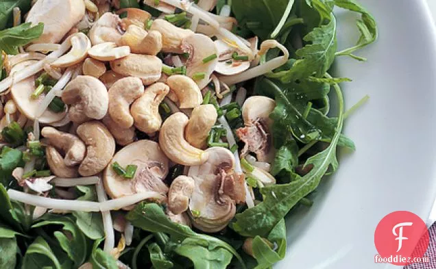 Mushrooms, Beans Sprouts And Rocket