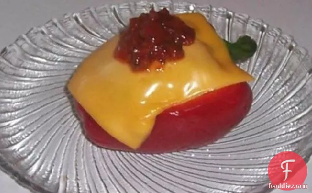 Stuffed Red Bell Peppers With Tuna