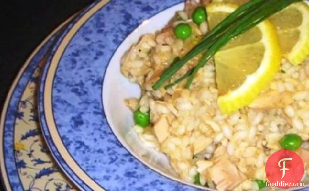 टूना मिर्च रिसोट्टो (कम वसा)