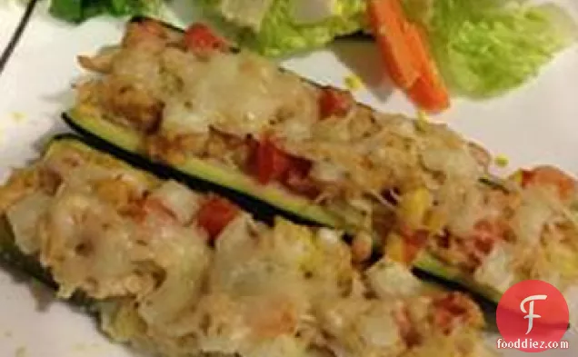 Tuna Stuffed Zucchini