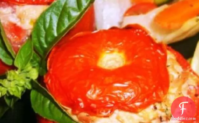 Baked Tuna Filled Tomatoes