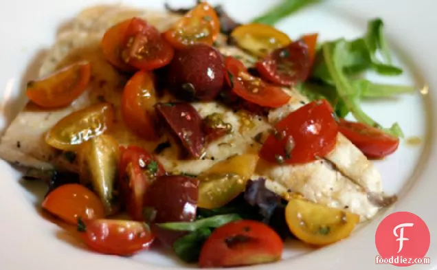 Dinner Tonight: Grilled Whitefish Salad with Tomatoes and Tarragon Vinaigrette