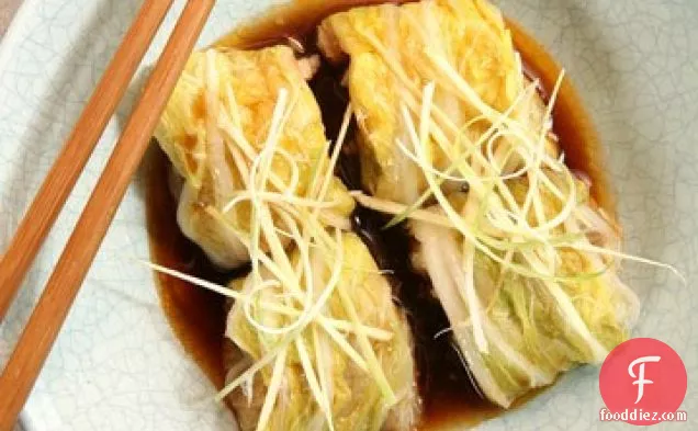 Steamed Sea Bass in Napa Cabbage