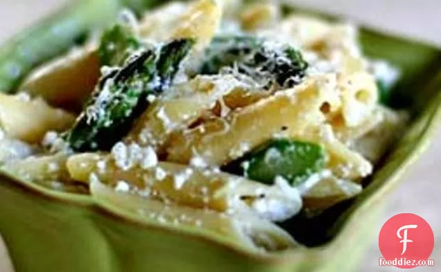 Gemelli With Asparagus, Ricotta, Arugula, And Lemon Zest