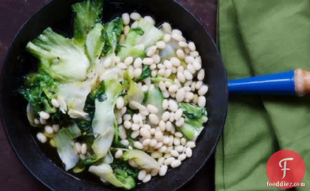 Cook the Book: Braised Escarole with White Beans