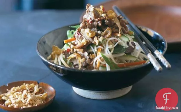 Vietnamese Beef and Rice Noodle Salad