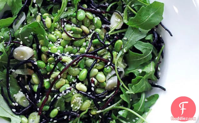 Rocket, Edamame Beans And Hijiki Seaweed