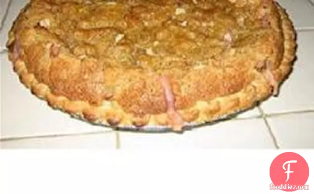 Crispy Rhubarb Pie