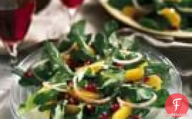 Arugula-orange Salad With Pomegranate-white Wine Vinaigrette
