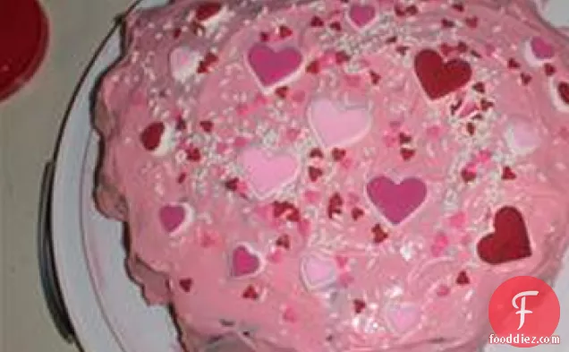 वेलेंटाइन दिल केक