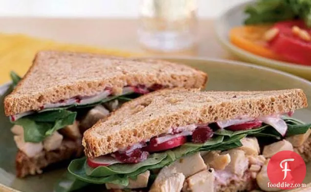 Roast Chicken and Cranberry Sandwiches