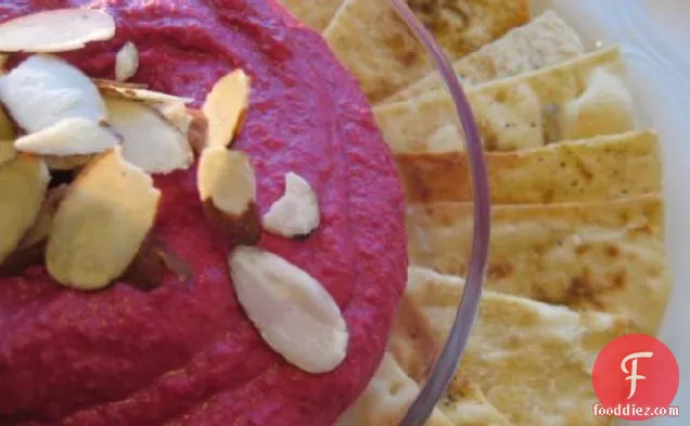 Beet, Chickpea and Almond Dip