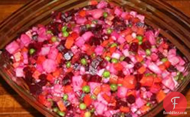 Ukrainian Salat Vinaigrette (Beet Salad)