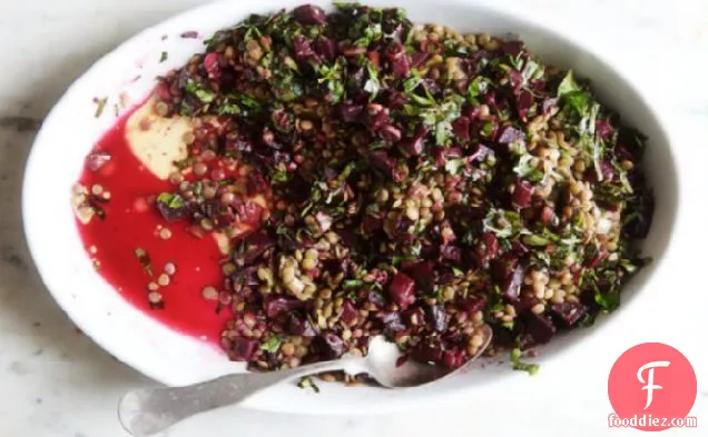 Cook the Book: Lentils with Roasted Beets