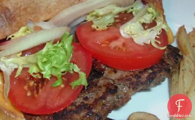 एक व्यक्ति के लिए हैमबर्गर