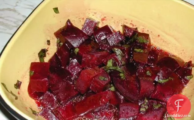 Spring Greens With Beets and Goat Cheese