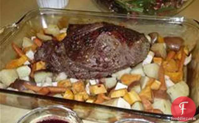 Roasted Lamb with Root Vegetables
