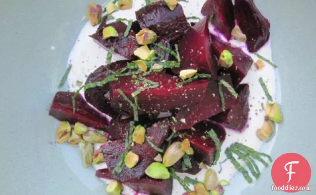 Beets With Pistachios And Mint