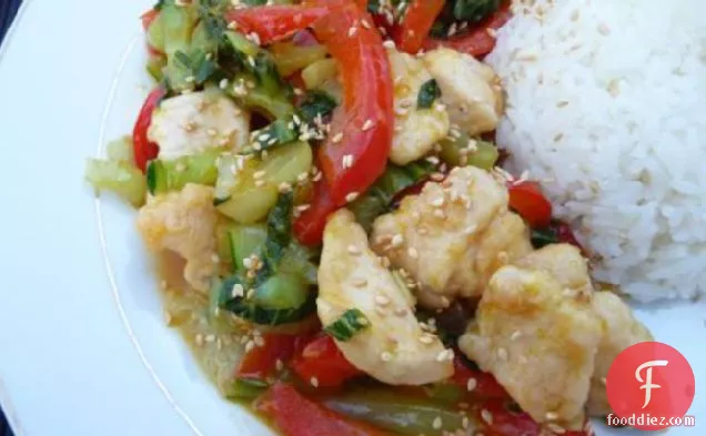 Orange-Sesame Chicken & Vegetable Stir Fry