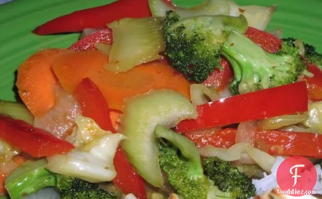सब्जियों के साथ चिकन लो मीन