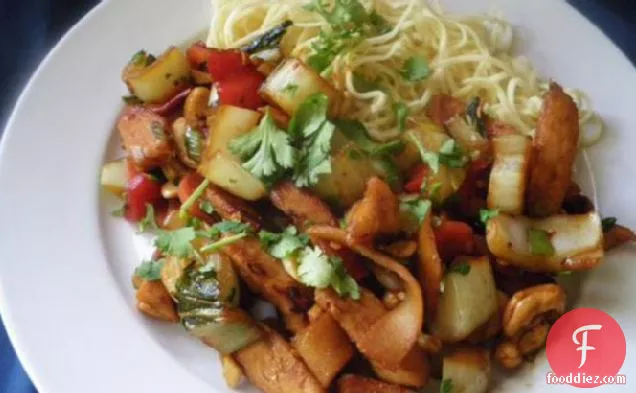 Chicken Lime and Cashew Nut Stir-fry