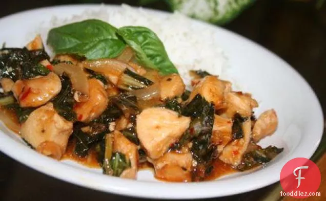 मसालेदार थाई शैली का चिकन