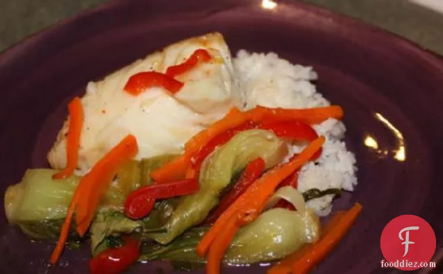 मीठी मिर्च मछली पार्सल