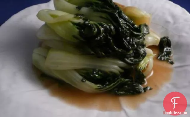 Baby Bok Choy With Sherry and Prosciutto