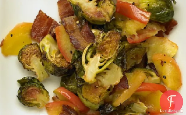Brussels Sprouts with Bacon and Apple