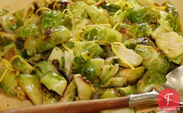 Brussels Sprouts with Warm Lemon Vinaigrette