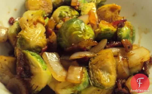 Brussels Sprouts With Bacon and Balsamic Vinegar