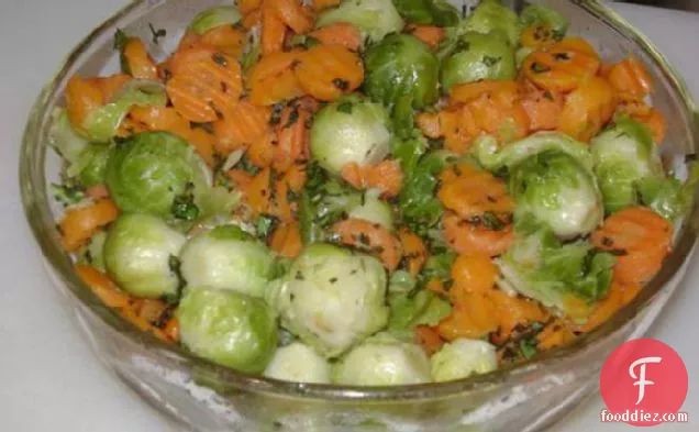 Minted Carrots & Sprouts