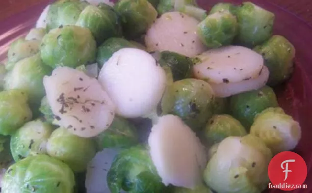 Brussels Sprouts & Water Chestnuts