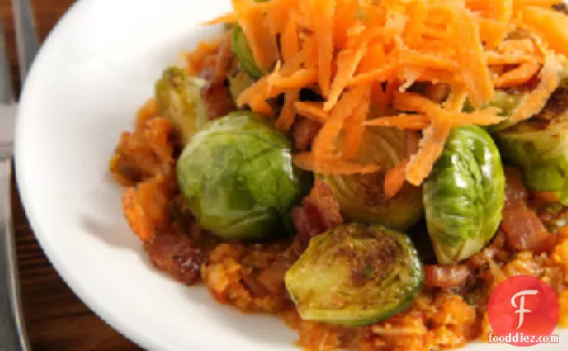 Brussels Sprouts with Kimchi and Bacon Recipe