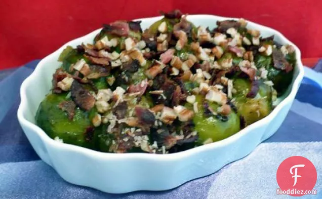 Brussels Sprouts With Bacon and Pecans