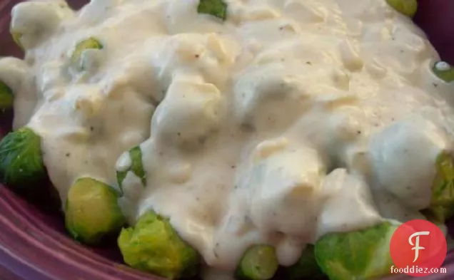 Brussels Sprouts With Sour Cream Sauce