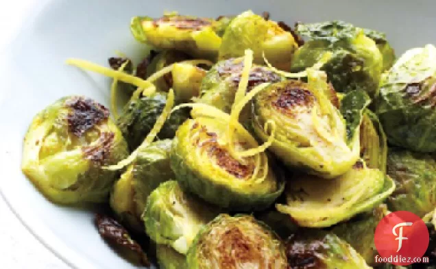 Spiced Lemony Brussels Sprouts