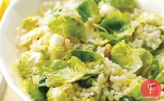 Israeli Couscous with Brussels Sprouts