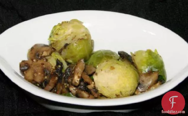 Brussels Sprouts With Mushroom Glaze
