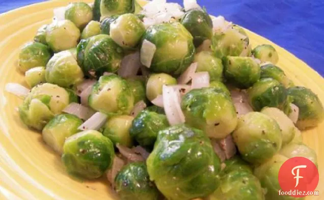 Brussels Sprouts in Onion Butter