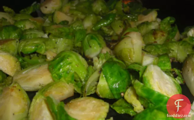 Brussels Sprouts with Shallots and Mustard Seeds