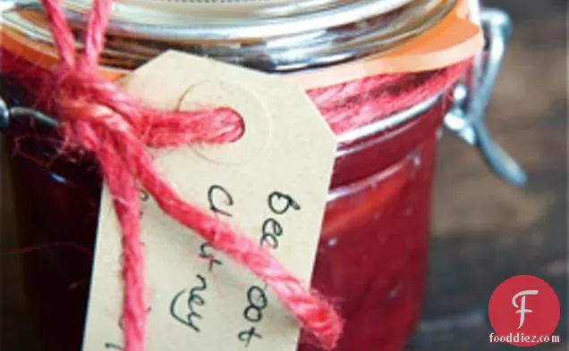 Beetroot, Ginger And Cranberry Chutney