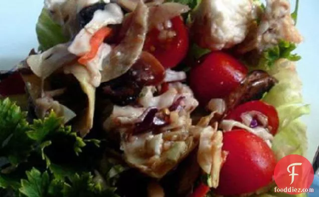 Mushroom, Tomato and Artichoke Salad - Low Fat