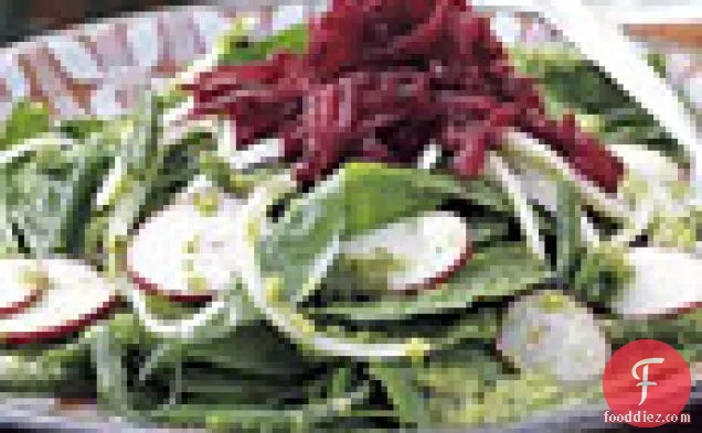 Green Bean, Spinach, and Beet Salad
