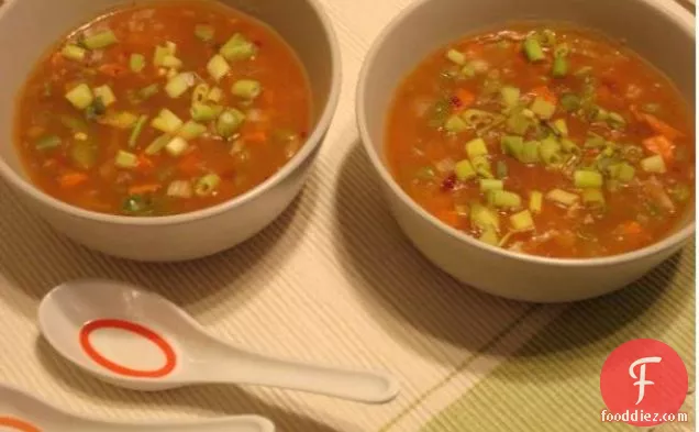 शाकाहारी मंचो सूप