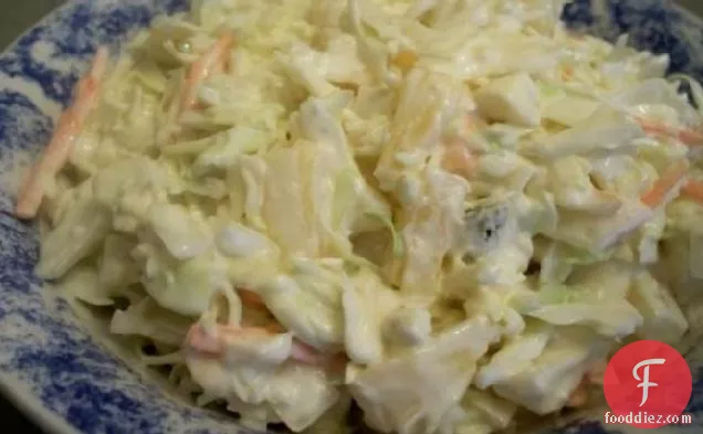 Blue Cheese Pineapple Cole Slaw