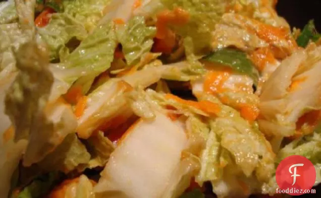 Cabbage Salad With Peanut Dressing (Vegan)